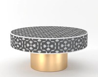 Table basse de luxe au design moderne, incrustation de marbre, meilleure qualité, mobilier de salon, maison, hôtel, bureau, ferme, personnalisable directement