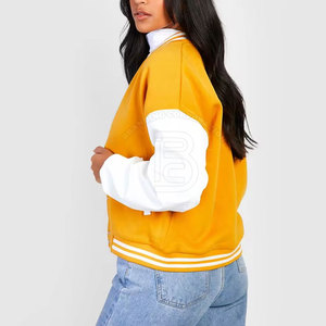 Comfortable Use <b>Women</b> Winter <b>Jackets</b> <b>Lightweight</b> Custom Design <b>Women</b> Letterman <b>Jacket</b> For Street Wear - Product Image 3