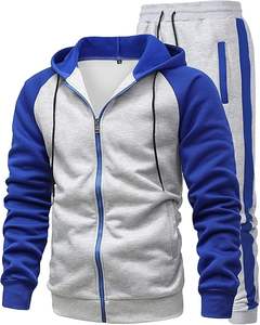 Ropa deportiva informal personalizada Color sólido Puff estampado Sudadera con capucha de dos piezas Conjuntos de pantalones de chándal Chándales de invierno de moda - Product Image 1