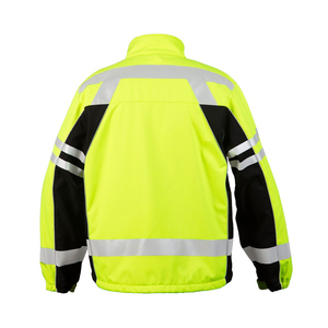 Chaquetas de seguridad hechas a medida Chaqueta DE SEGURIDAD reflectante de alta visibilidad con múltiples bolsillos para almacenamiento de herramientas Logotipo personalizado OEM - Product Image 6