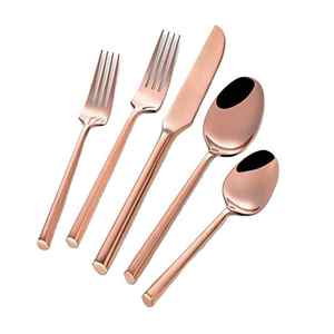 Ensemble de couverts en acier inoxydable à revêtement PVD doré Matériau inoxydable durable pour les repas quotidiens Occasions spéciales - Product Image 6