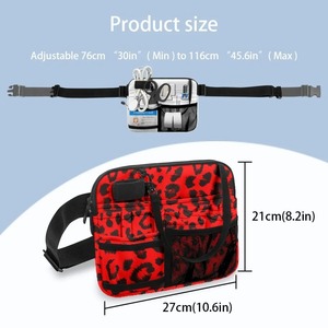 Riñonera con estampado de leopardo, elegante, práctica, ajustable, para cinturón de enfermera, riñonera portátil para Asistente Médico de Hospital 2023 - Product Image 3