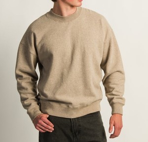 Sweat à capuche surdimensionné en molleton épais 420gsm coton mélangé pour hommes pull-over vierge avec broderie de logo personnalisé - Product Image 2