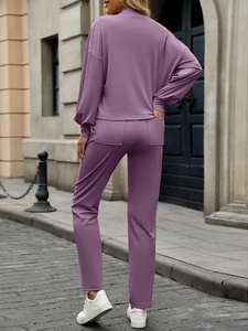 Survêtement de sport à capuche imprimé en gros pour femmes, coupe régulière, logo personnalisé, usine, décontracté, uni, 100% nylon respirant - Product Image 2