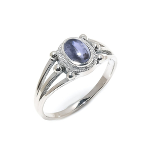 Iolite Quartz Gemstone Bague en argent sterling massif 925 faite à la main à vendre au meilleur prix une brillance et une élégance brillantes - Product Image 3