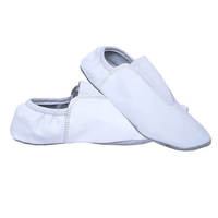 Zapatos de Ballet de Piel Sintética con Suela de Goma para Mujer y Hombre - Zapatos de Entrenamiento de Ballet Suaves con Logotipo Personalizado para Uso en Estudio de Danza