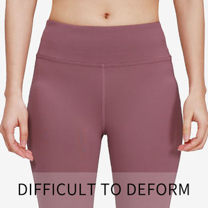 <b>Women's</b> High Waist Spandex Yoga <b>Leggings</b> Quick-Drying Breathable Seamless Autumn Sports Fitness Gear Loose Fit Solid <b>Pattern</b> - Product Image 2