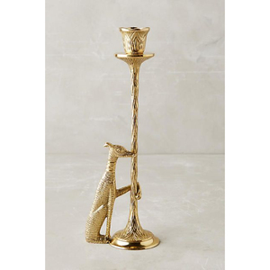 Soporte de vela de Metal de latón de la mejor calidad Nuevo último diseñador Portavelas de Reno dorado Soporte de vela para accesorios de iluminación - Product Image 4