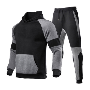 Nuevo conjunto de chándal de Polo para hombre, Sudadera con capucha y cremallera de lana, pantalones para correr, chándal cálido, alta calidad, 100% algodón Terry - Product Image 6