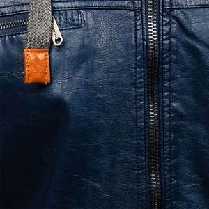 Veste en cuir chaude d'hiver pour hommes Col mandarin Style motard Manches complètes Veste en cuir à vendre en vrac Quantité - Product Image 5