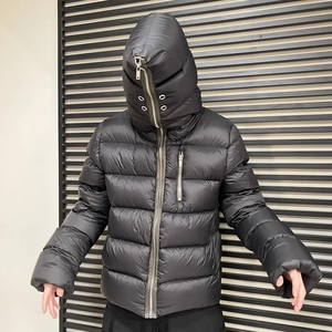 Customized <b>Canvas</b> Puffer <b>Jacket</b> with Your Logo and Design Hooded High Street Style - Product Image 2