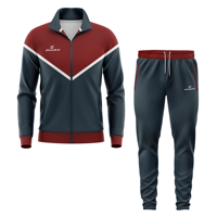 Sublimation 2024 plus récent personnalisé en gros hommes fermeture éclair Sport Slim Fit survêtement ensemble complet polaire à capuche survêtement