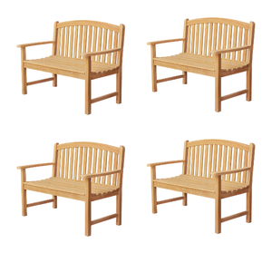 Long banc extérieur luxe sièges banc chaise jardin parc public patio en bois fabriqué en Indonésie - Product Image 6