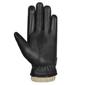 Private Label Customized Your Own Logo Genuine Leather <b>Touch</b> <b>Screen</b> Breathable Sports Outdoor High Quality <b>Gloves</b> - Product Image 2