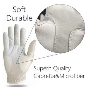 Gants de golf en cuir Cabretta pour hommes de la norme internationale Meilleure qualité Durable Personnalisable avec protection UV pour la main gauche - Product Image 2