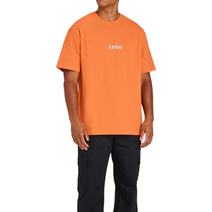 T-shirt de haute qualité pour hommes Designer Plain Boxy T-shirt avec impression de logo personnalisé respirant de grande taille Fabricant OEM au Bangladesh - Product Image 5