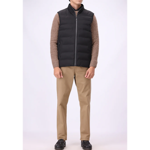 Gilet matelassé formel d'hiver pour homme, motif paisley, polyester respirant avec fermeture éclair, service OEM, vêtement d'extérieur coupe-vent - Product Image 5