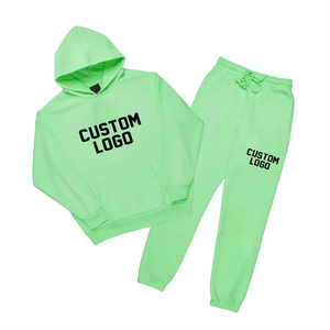 Vente en gros Ensemble sweat à capuche et pantalon de survêtement pour homme Écusson de broderie 100% coton Suits évasés Ensemble de survêtements assortis décontractés personnalisés - Product Image 6