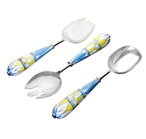 Serveurs à salade en cuivre Cuillère Designer de luxe avec poignée en métal Serveur à salade Meilleure vente Qualité supérieure au prix le plus bas - Product Image 5