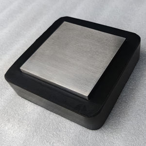 Base de bloque de goma 4 "x 4" con bloque de acero 3 "x 3 acero de alta calidad extraíble se utiliza para hacer bloques de Banco de acero, suelo liso - Product Image 1