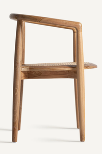 Cadre moderne nordique bonne qualité bois de frêne véritable rotin chaise de salle à manger chaise de salle à manger moderne pour salle à manger - Product Image 2