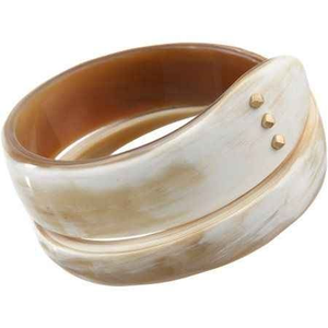 Elegante joyería Bohemia para mujeres y hombres, brazalete y pulsera de cuerno de búfalo natural hecho a mano ligero y ecológico - Product Image 1