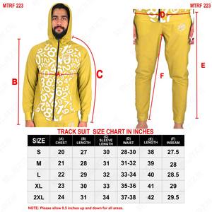 Chándales de invierno ligeros de 2 piezas con estilo Unisex, cómodo cuello con capucha y cremallera completa, estampado único de algodón 100% personalizado - Product Image 6