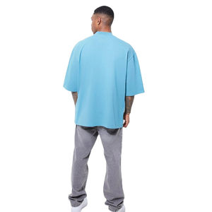 Camisetas Personalizadas al por Mayor para Hombre, de Alta Calidad, 100% Algodón, con Logotipo Personalizado, Cuello Redondo, Tallas Grandes - Product Image 2