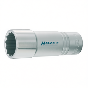 Hazet 12-Point Long Square <b>Socket</b> 1/2'' with Traction Profile and Knurling - Product Image 2