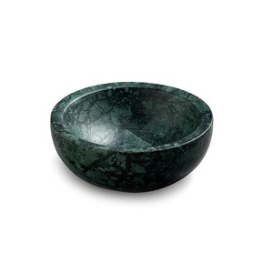 ชามเสิร์ฟผลไม้และขนมหินอ่อนสีดำล้วนสำหรับงานหนัก - Product Image 1