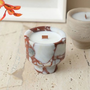 Rustic <b>Marble</b> <b>Candle</b> <b>Holder</b> Handmade Table Centerpiece for Cozy Home Ambience Festive Celebration and Elegant Decor - Product Image 6