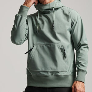 Veste de ski à capuche imperméable et respirante pour hommes, sweat à capuche vierge surdimensionné, fabrication de sweat à capuche pour la neige, personnalisé avec poche zippée - Product Image 1