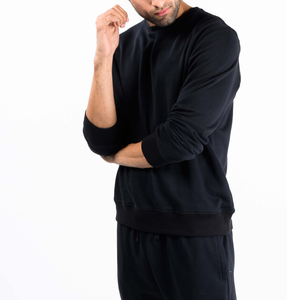 Unisex Oversized Pullover <b>Hoodie</b> 100% Cotton Sweatshirt Front Crystal Embroidered Badge Long Sleeves Autumn/Winter Collection - Product Image 6