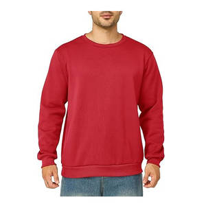 เสื้อสเวตเตอร์เฮฟวี่เวทของผู้ชายโอเวอร์ไซส์วินเทจซักได้สีพื้นแบบกำหนดเอง - Product Image 2