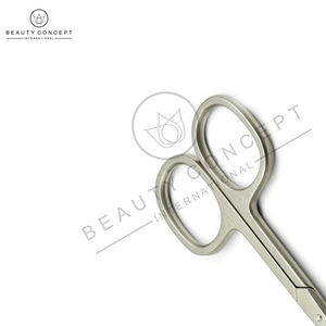 Tijeras para Cutículas de Acero Inoxidable con Hoja Recta para Diestros, Forma Curva, Alta Calidad, Premium, Beauty Concept International - Product Image 5