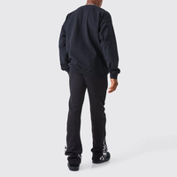 Pantalon de survêtement évasé droit double taille unisexe pour hommes pantalon ample pantalon de survêtement à jambe large vierge 100% coton éponge française