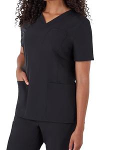 Prix de gros Ensemble de blouses pour femmes de couleur noire Uniformes d'allaitement Gommages cliniques Uniformes d'hôpital médicaux personnalisés Ensembles de gommage - Product Image 5