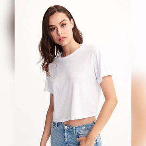 Camiseta Corta Holgada de Moda Urbana para Mujer, Fabricante Mayorista, Logotipo Personalizado, Tops de Algodón, Marca de Moda, Minorista, Etiqueta Privada, Venta al por Mayor - Product Image 2