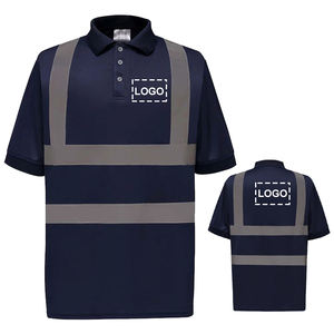 เสื้อโปโลสะท้อนแสงสำหรับทุกเพศเสื้อโพลีเอสเตอร์ระบายอากาศได้ดีกำหนดเองได้100% - Product Image 1