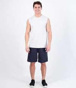 Débardeur personnalisé grande taille pour hommes chemise sans manches de gymnastique respirante à séchage rapide gilet d'entraînement de haute qualité pour le fitness vente en gros - Product Image 5