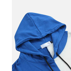 Berrak International unisexe décontracté polyester fermeture éclair sweat à capuche surdimensionné logo personnalisé broderie automne Streetwear pour salle de sport - Product Image 6