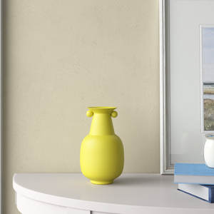 Jarrón de Cerámica Amarillo Mate Moderno, Centro de Mesa Minimalista para Decoración de Hogar, Hotel, Restaurante, Venta al por Mayor - Product Image 2