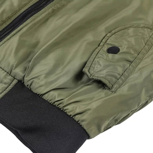 OEM Custom Stylish Satin Bomber Jacket for Men with Smooth Shoulder Trim and Modern <b>Zip</b> <b>Fastening</b> Design winter jacket - Product Image 4