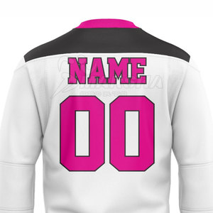 Jersey de Hockey sobre Hielo Personalizable con Logotipo de Equipo, Nuevo, Cómodo, Talla Personalizada, Estilo Cuello en V, al Mejor Precio - Product Image 4