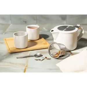 ชุดน้ำชาเซรามิกส่วนตัว Baicha พร้อมอุปกรณ์ชงกาแฟและชาคุณภาพพรีเมียม - Product Image 4
