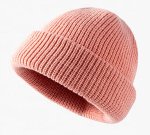 Gorros de punto acrílicos personalizados, gorros de invierno con jacquard acanalado, con puño plegado, suaves y cálidos, talla grande, con logotipo bordado, gorros al por mayor. - Product Image 2
