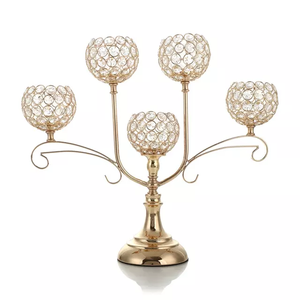 Bougeoir en cristal, décoration de la maison, autre support de bougie brillant, pour l'intérieur et l'extérieur - Product Image 3