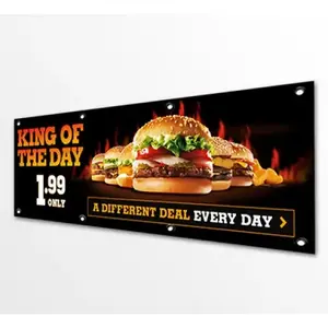 18oz striscione in PVC resistente protezione UV personalizzato impermeabile PVC in vinile perforato Banner per la pubblicità