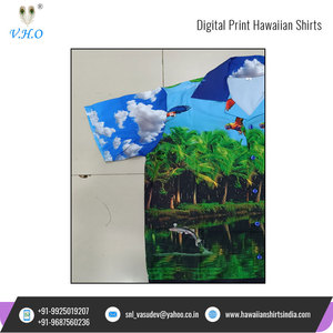 เสื้อฮาวายแขนสั้นสำหรับผู้ชาย,เสื้อพิมพ์ลายดอกไม้ป่าสำหรับผู้ชายสำหรับฤดูร้อน - Product Image 6