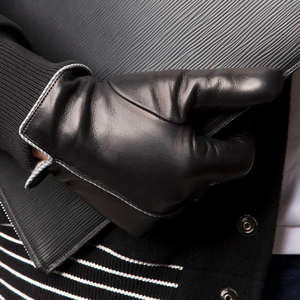 Gants de cyclisme d'hiver de sécurité respirants en cuir véritable, durables et antistatiques, résistants à la déchirure, pour usage général en extérieur, en solde - Product Image 4